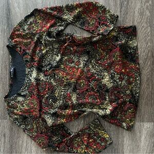 Paisley Long Sleeve Top